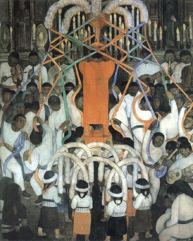 Diego Rivera Dancing oil painting picture
